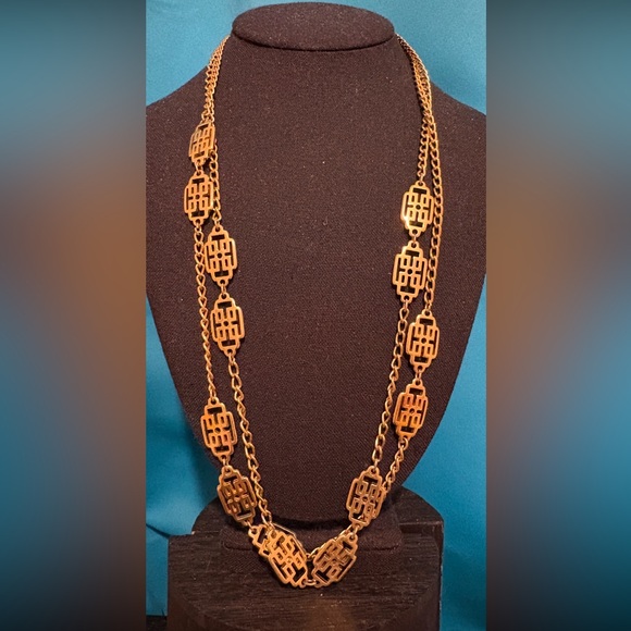 trifari vintage necklace lot of 5 varying lengths gold tone - Picture 5 of 12